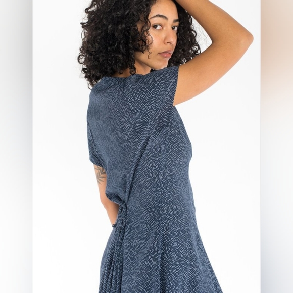 Rolla's Milla Navy Blue Polkadot Patterned Dress Women's Medium - Picture 3 of 8